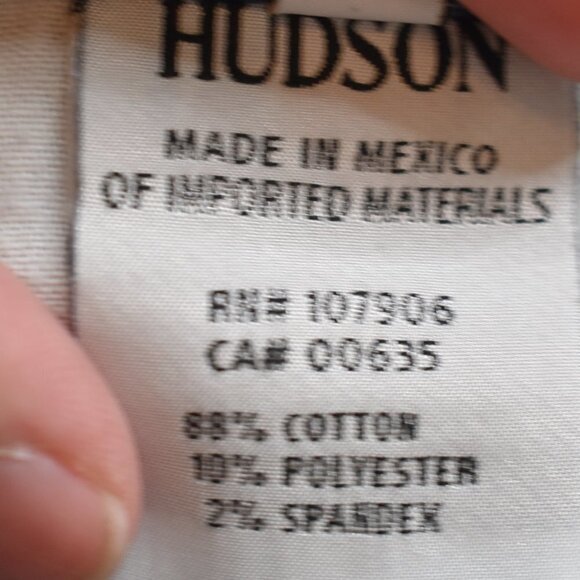 Hudson Krista Super Skinny Sz 31 Distressed 5 Pocket Dark Wash Denim Pants Jeans - Picture 11 of 16